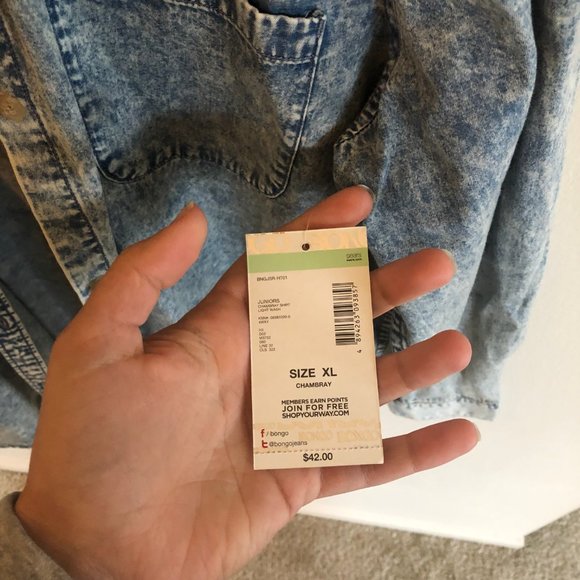 Denim Button Up - Picture 2 of 2